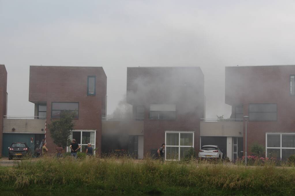 Veel rook bij brand in wasdroger