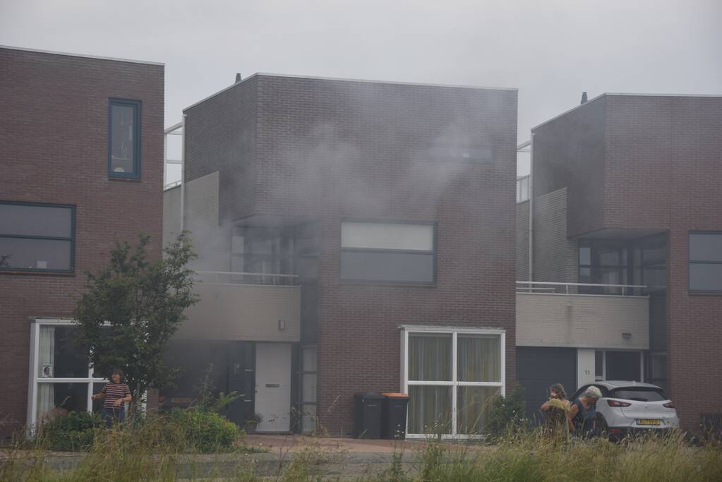 Veel rook bij brand in wasdroger