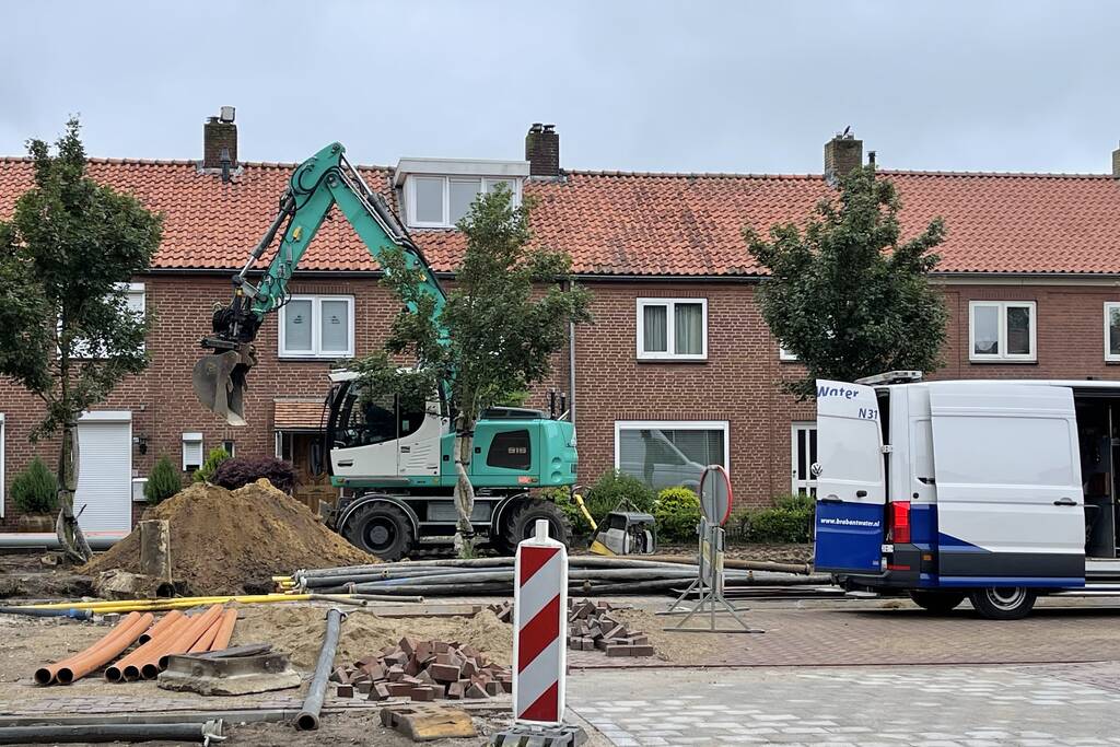 Opnieuw leiding geraakt tijdens werkzaamheden
