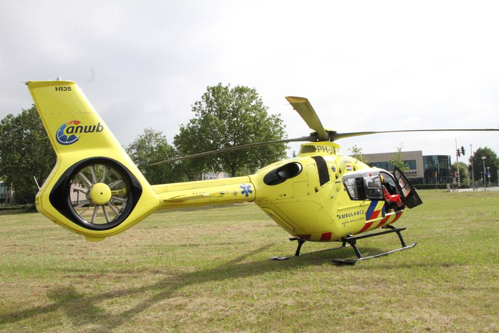 Traumahelikopter landt voor incident