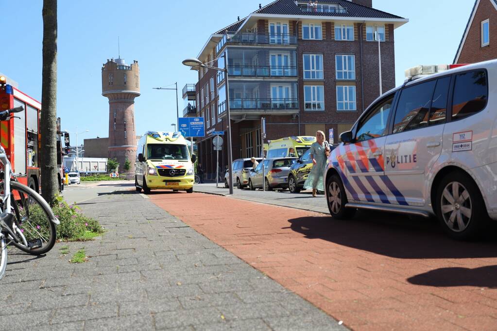 Voorgevel woning deels ingestort bij werkzaamheden