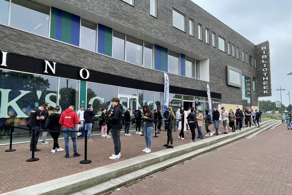 Topdrukte bij testen voor toegang