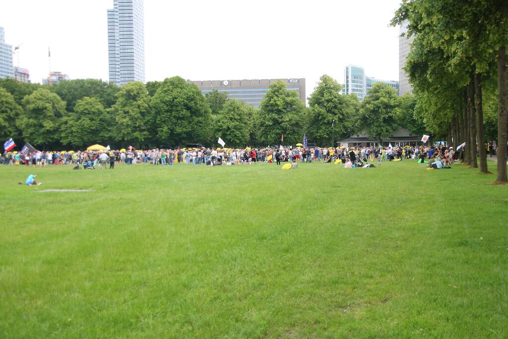 Demonstratie tegen vaccineren van kinderen