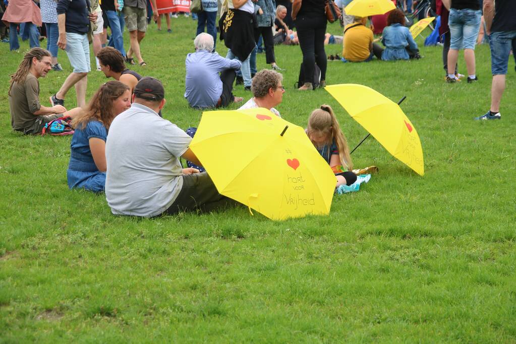 Demonstratie tegen vaccineren van kinderen