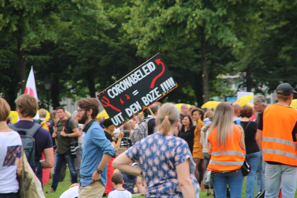 Demonstratie tegen vaccineren van kinderen