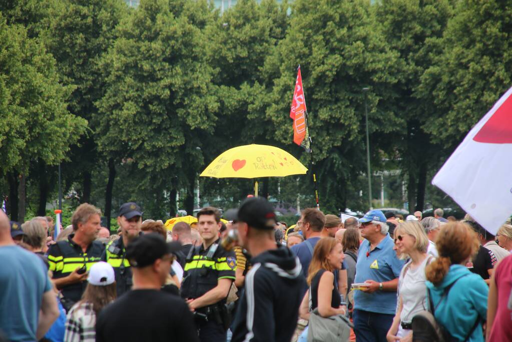 Demonstratie tegen vaccineren van kinderen