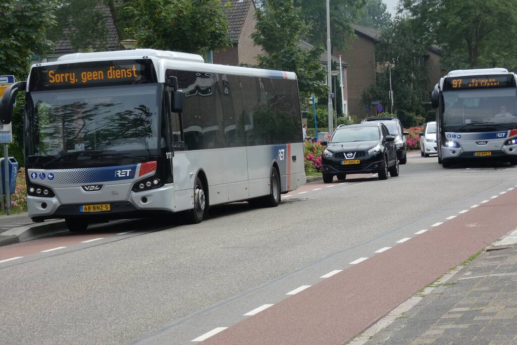 Scooterrijder gewond bij botsing met lijnbus