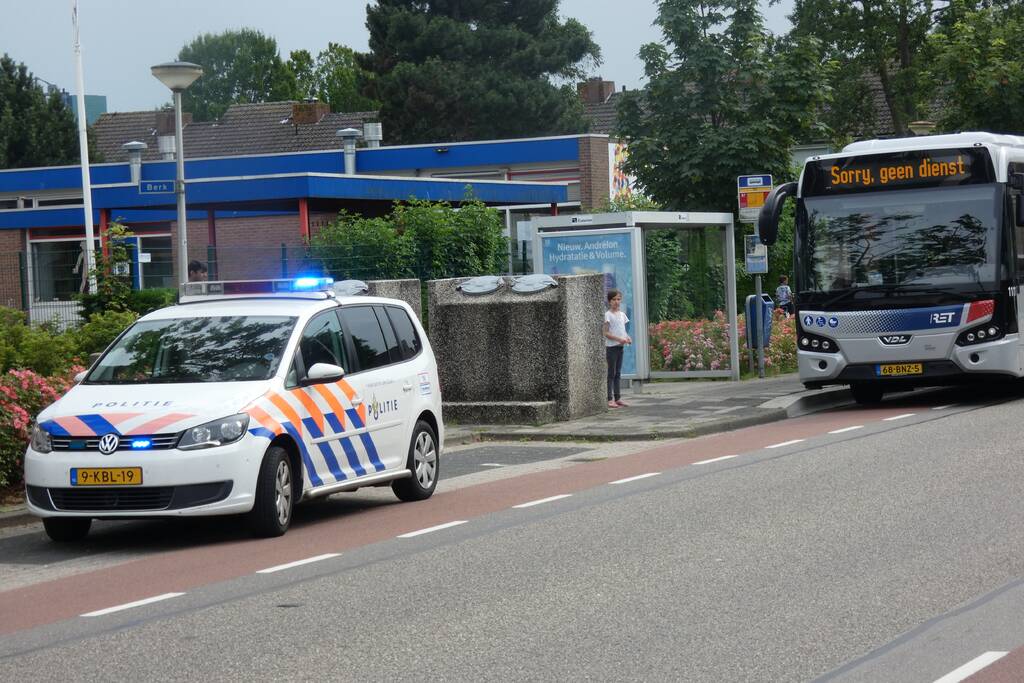 Scooterrijder gewond bij botsing met lijnbus