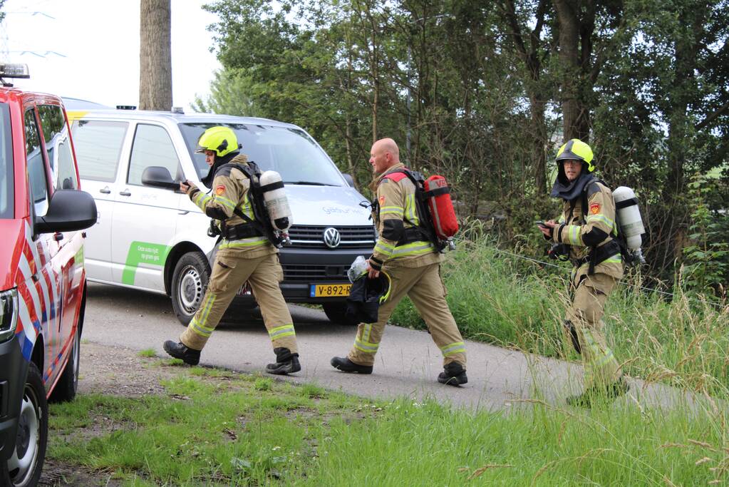 Brandweer ingezet voor gaslucht door werkzaamheden