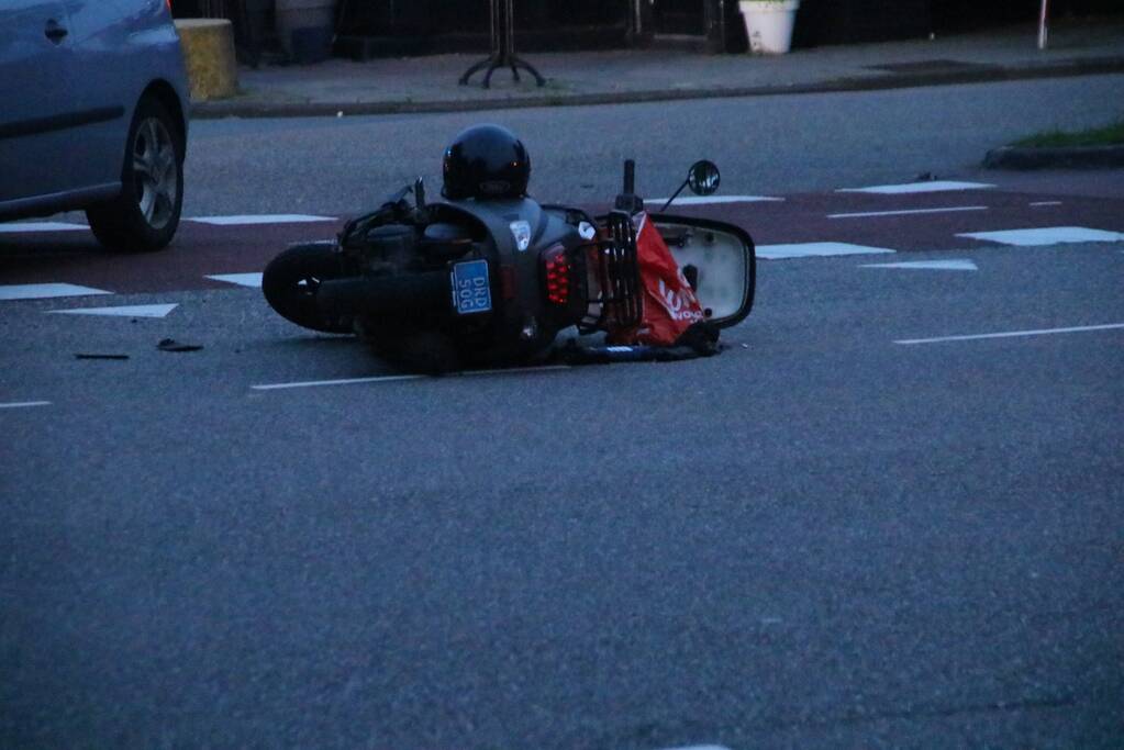 Persoon gecontroleerd na ongeval met scooter