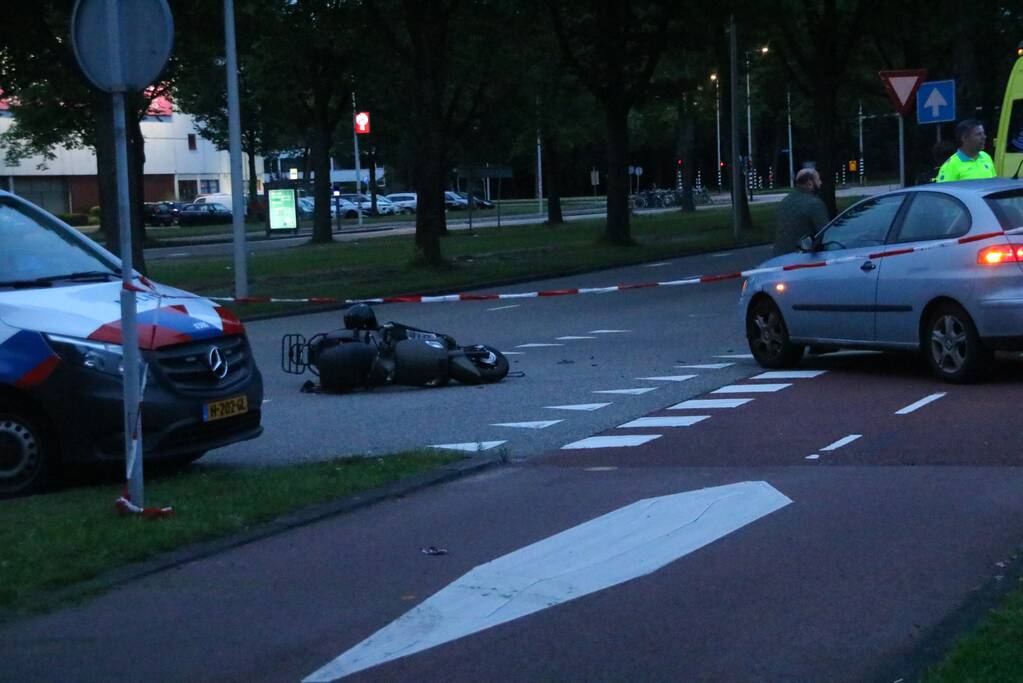 Persoon gecontroleerd na ongeval met scooter