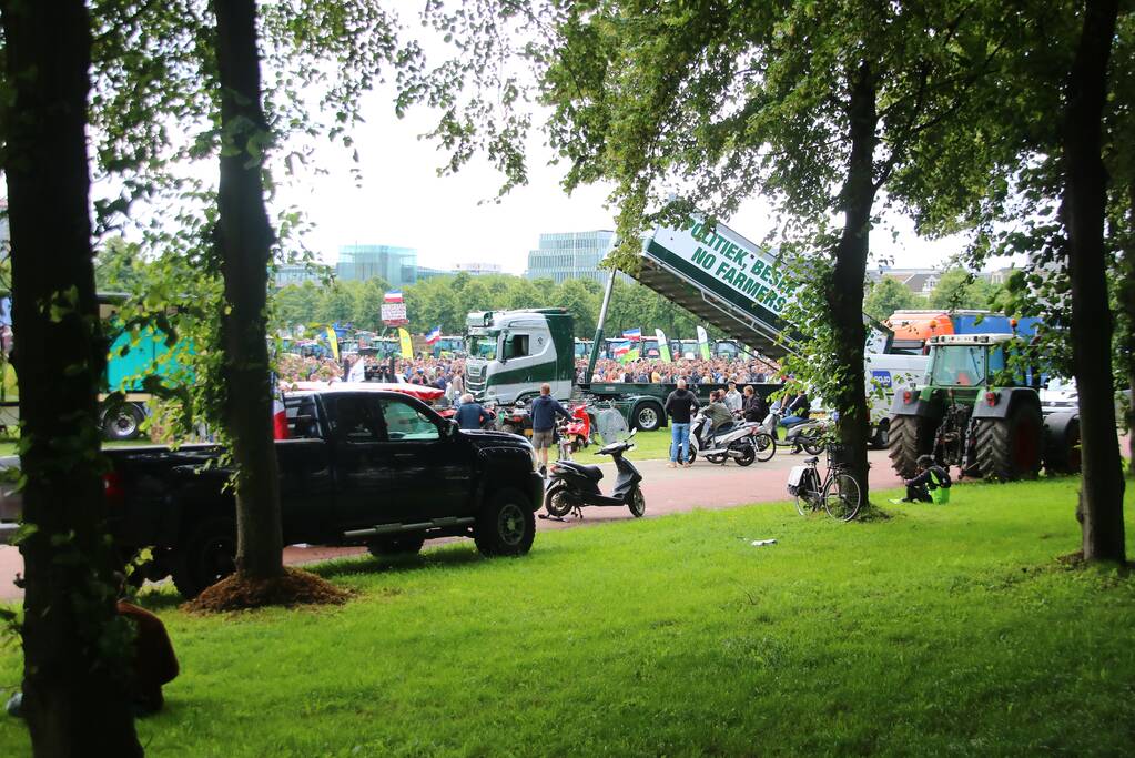 Eerste boeren arriveren op demonstratieterrein