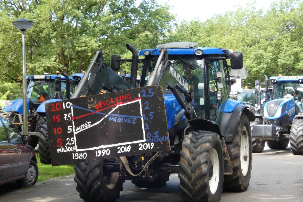 Boeren voeren actie bij provinciehuis