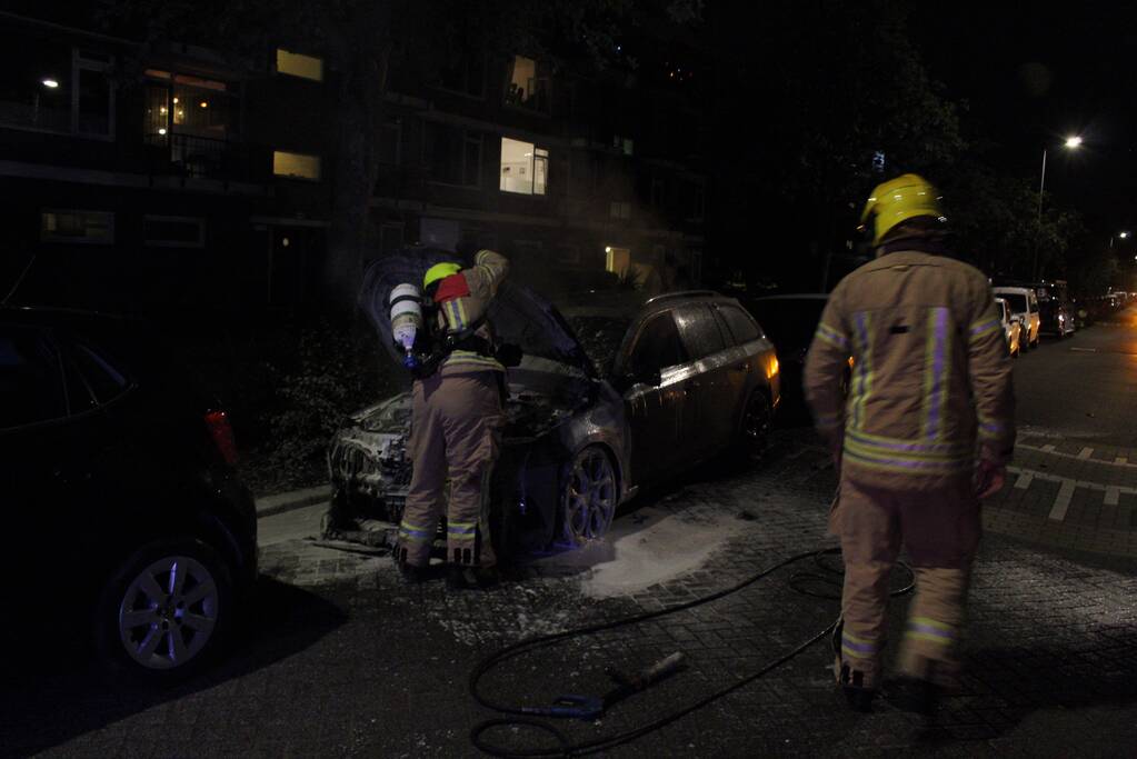 Brand in personenauto IJsselmonde