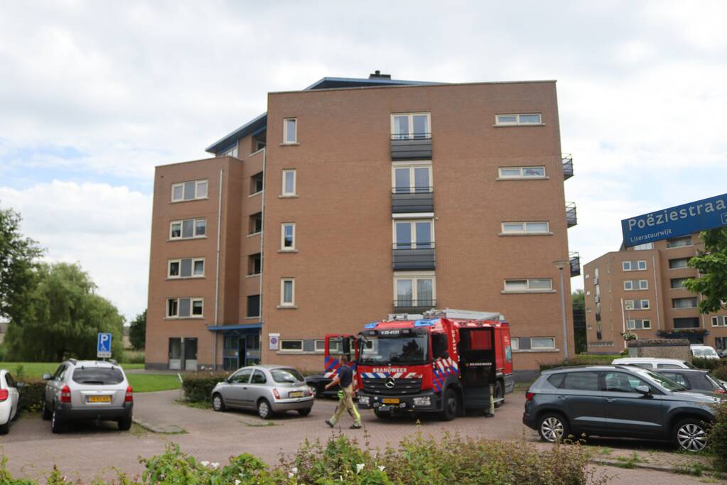 Brand in appartement snel geblust