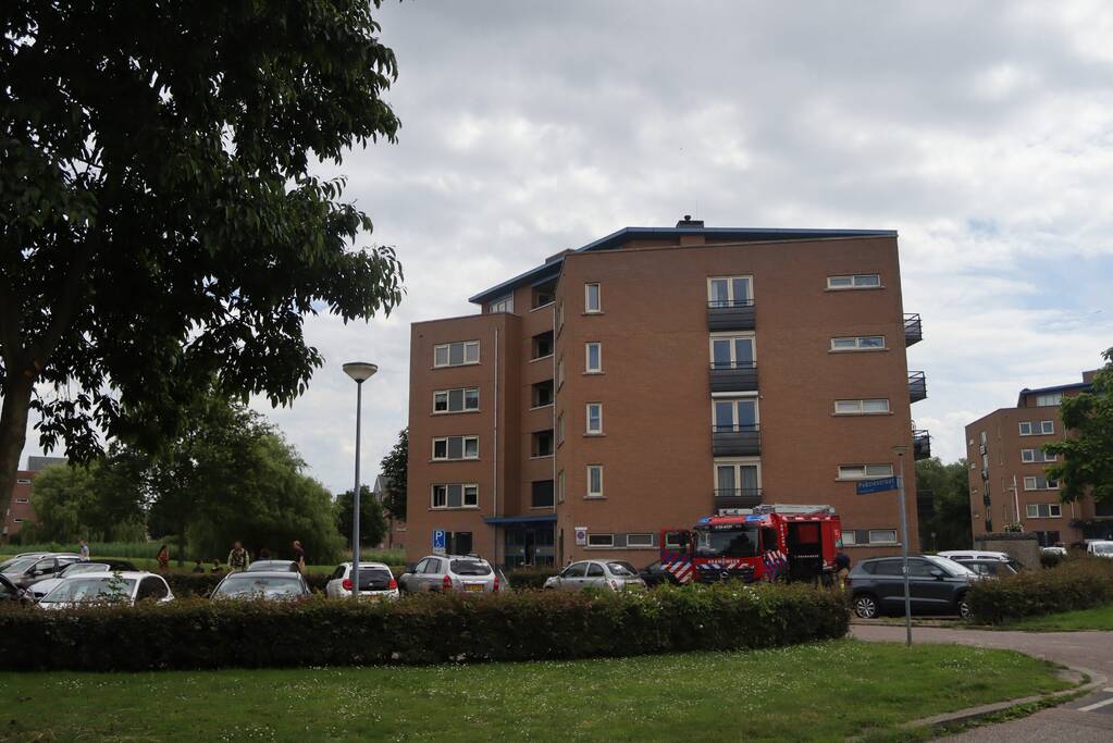 Brand in appartement snel geblust