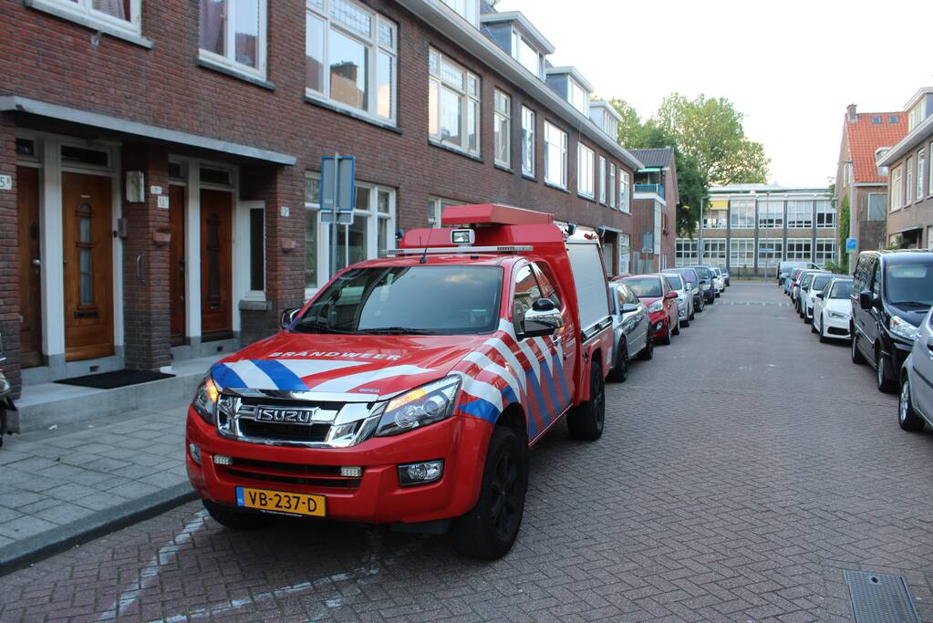 Flinke waterlekkage in leegstaand pand