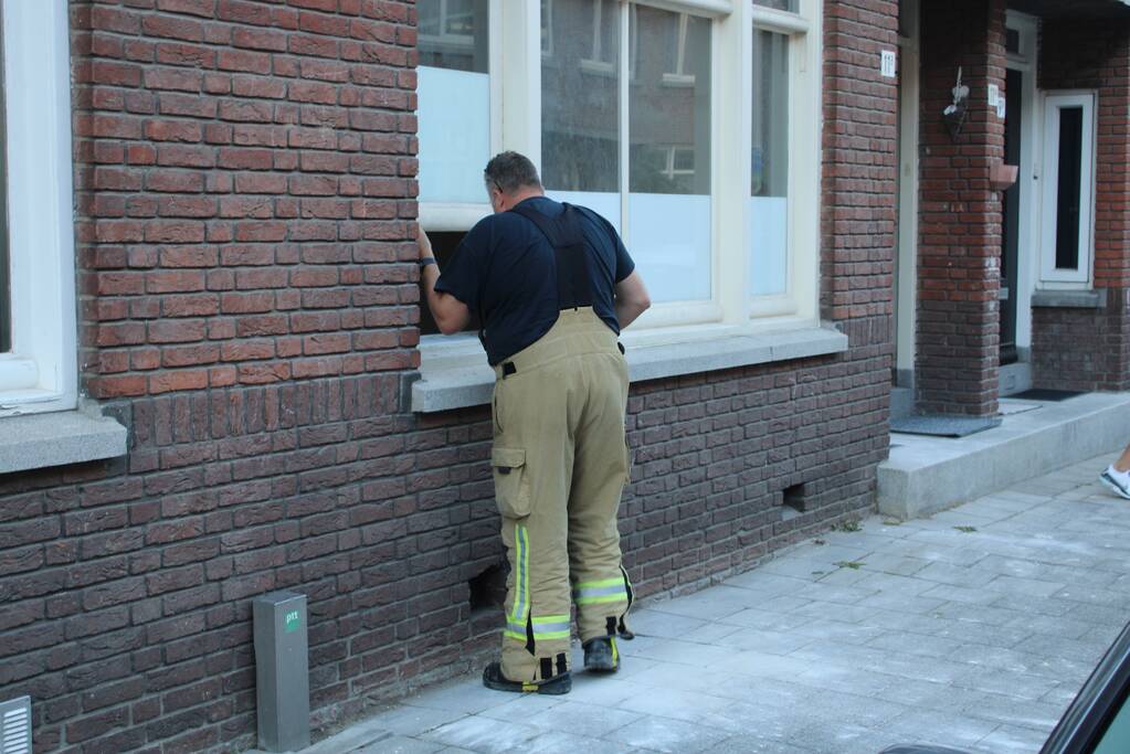 Flinke waterlekkage in leegstaand pand