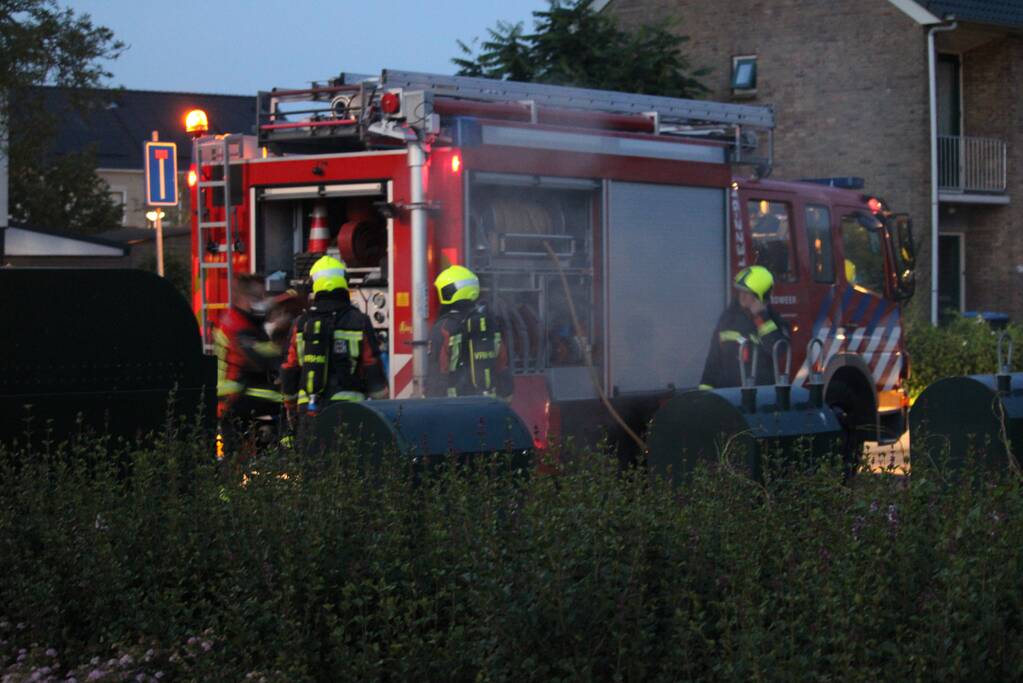 Brand in ondergrondse container