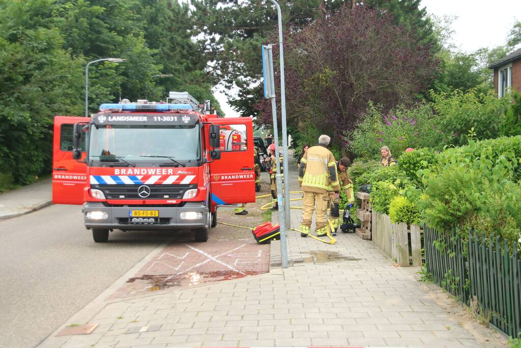 Brand in keuken van woning