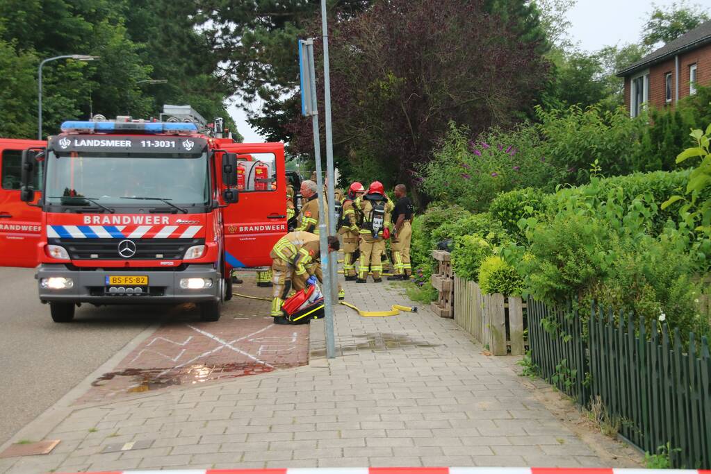 Brand in keuken van woning