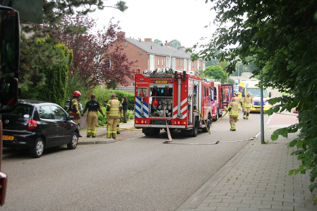 Brand in keuken van woning
