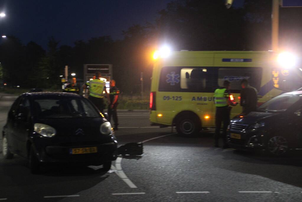 Ongeval tussen twee personenauto's