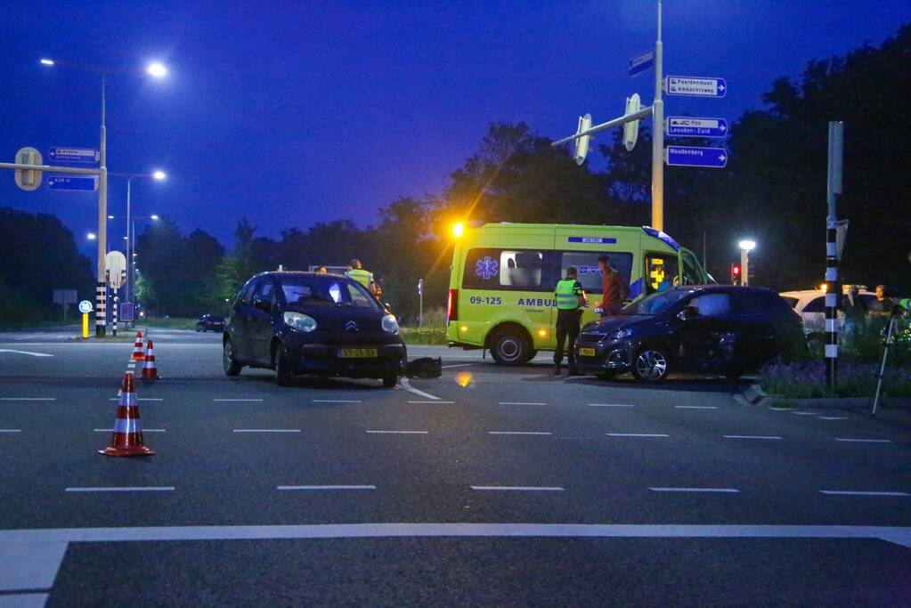 Ongeval tussen twee personenauto's