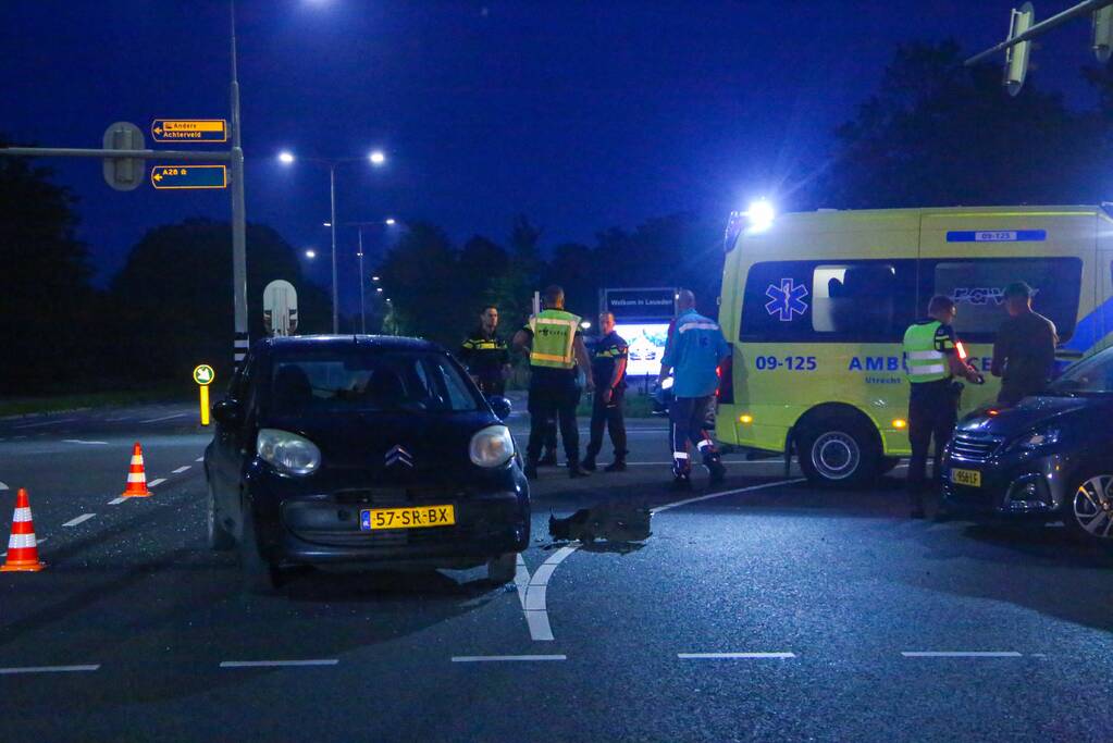 Ongeval tussen twee personenauto's