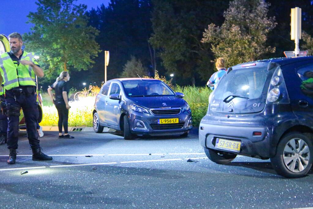 Ongeval tussen twee personenauto's