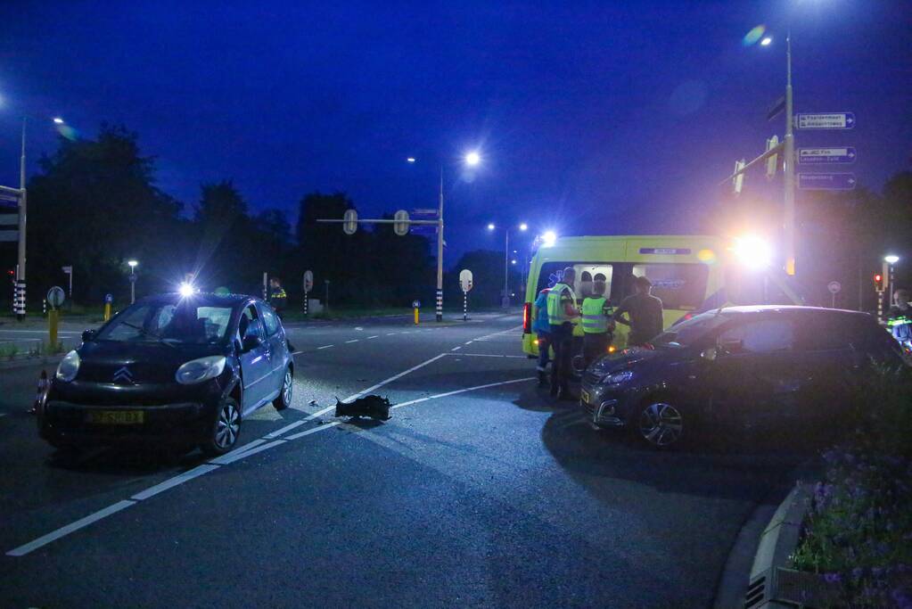 Ongeval tussen twee personenauto's