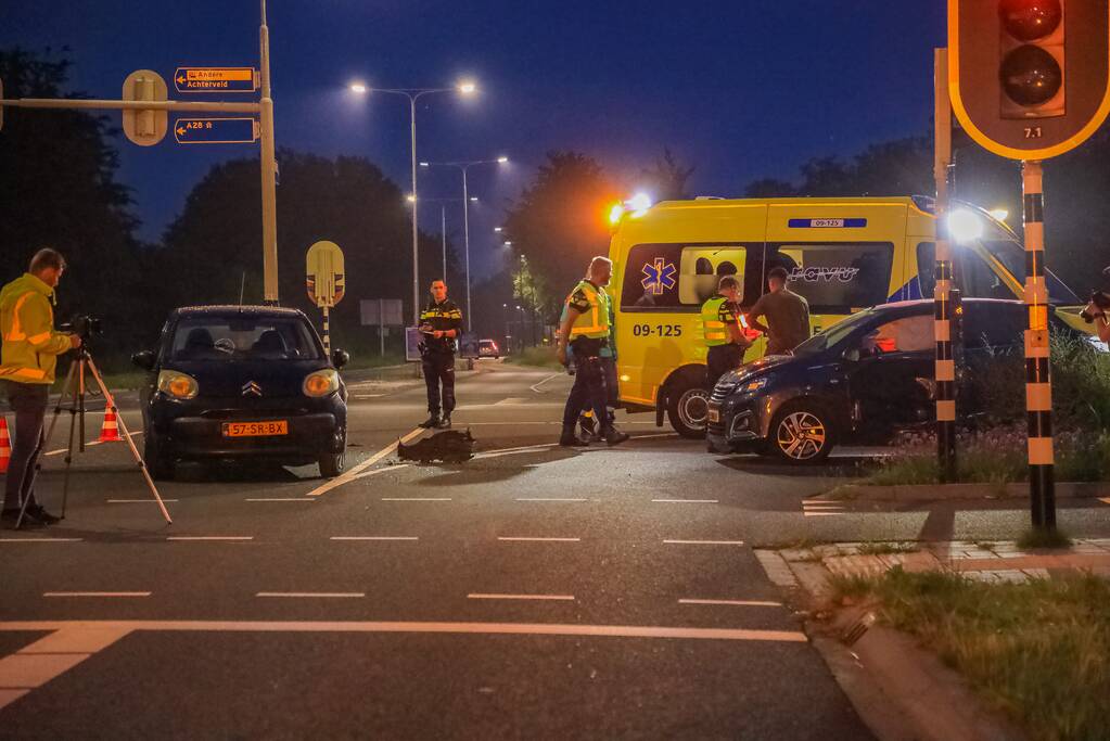 Ongeval tussen twee personenauto's