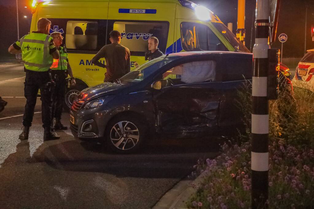 Ongeval tussen twee personenauto's