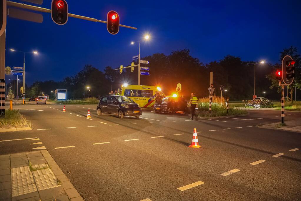 Ongeval tussen twee personenauto's