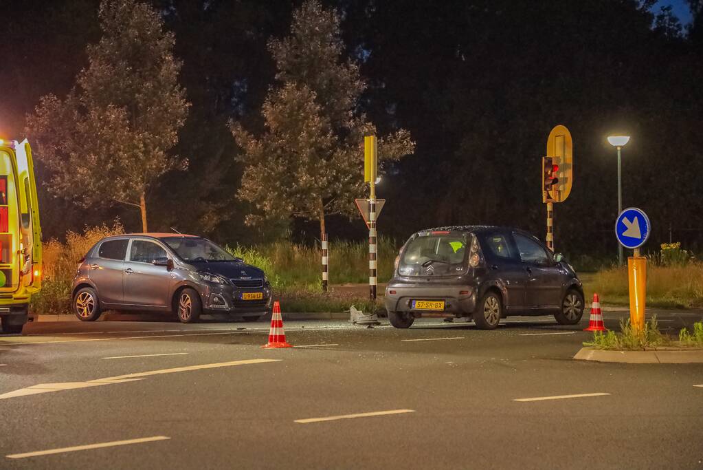 Ongeval tussen twee personenauto's