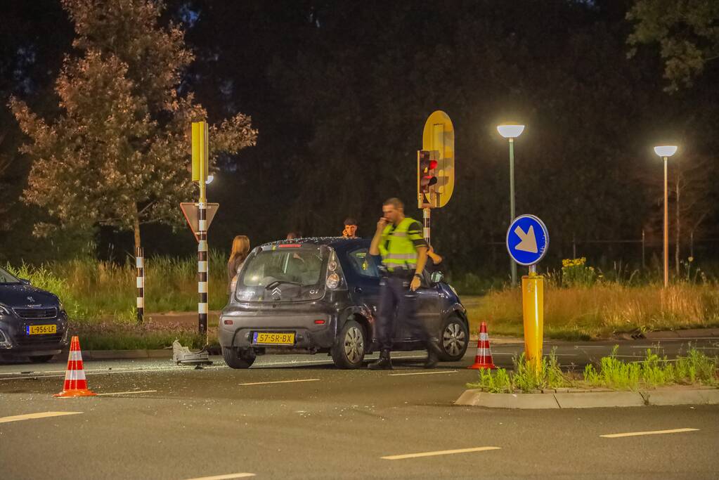 Ongeval tussen twee personenauto's