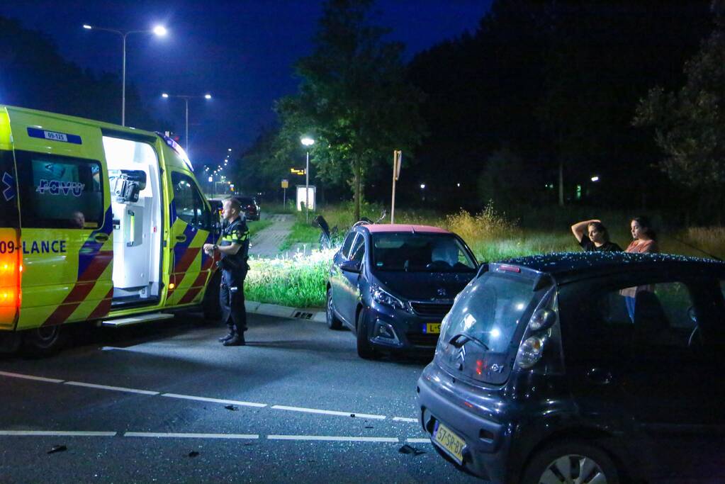 Ongeval tussen twee personenauto's