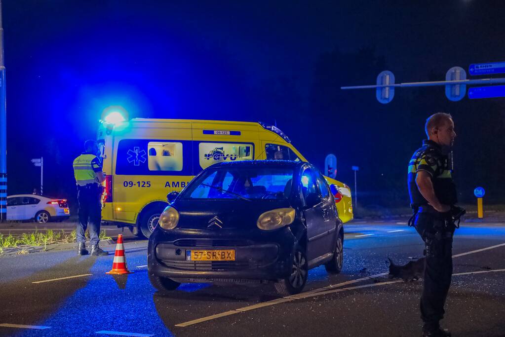 Ongeval tussen twee personenauto's