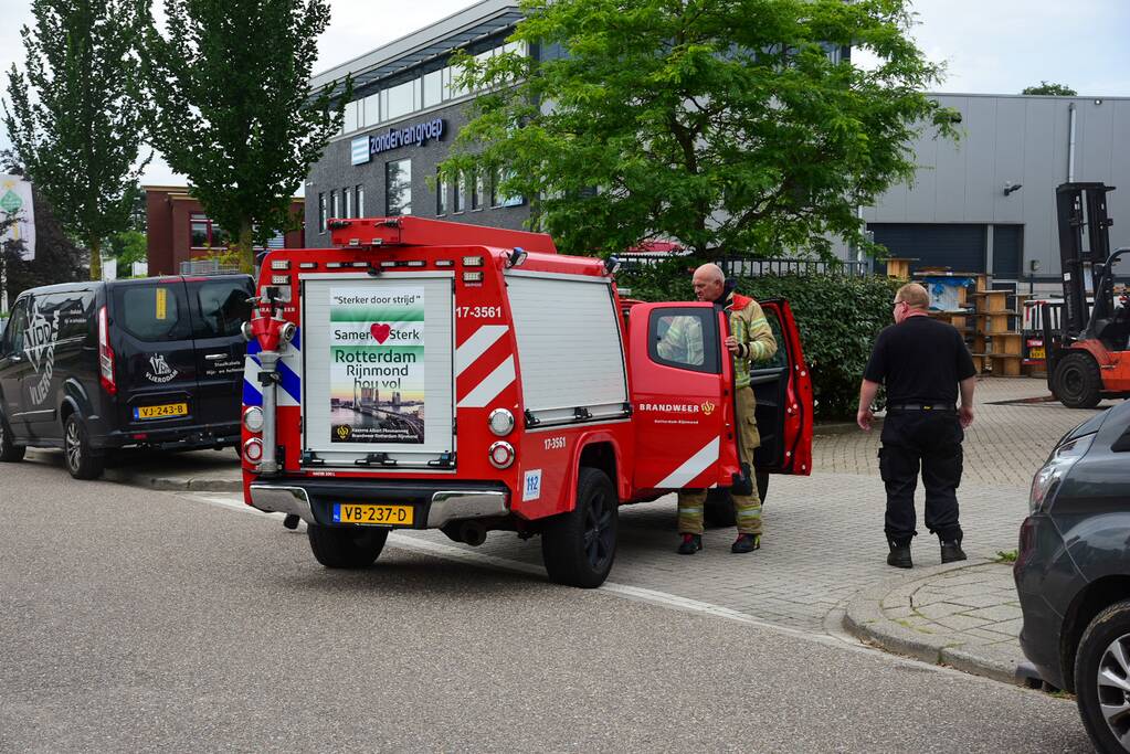 Brand in accupack heftruck