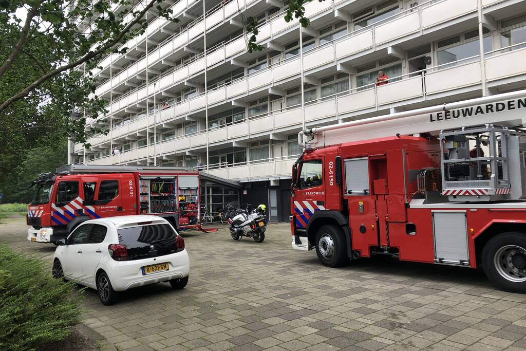 Brand op negende verdieping flatgebouw