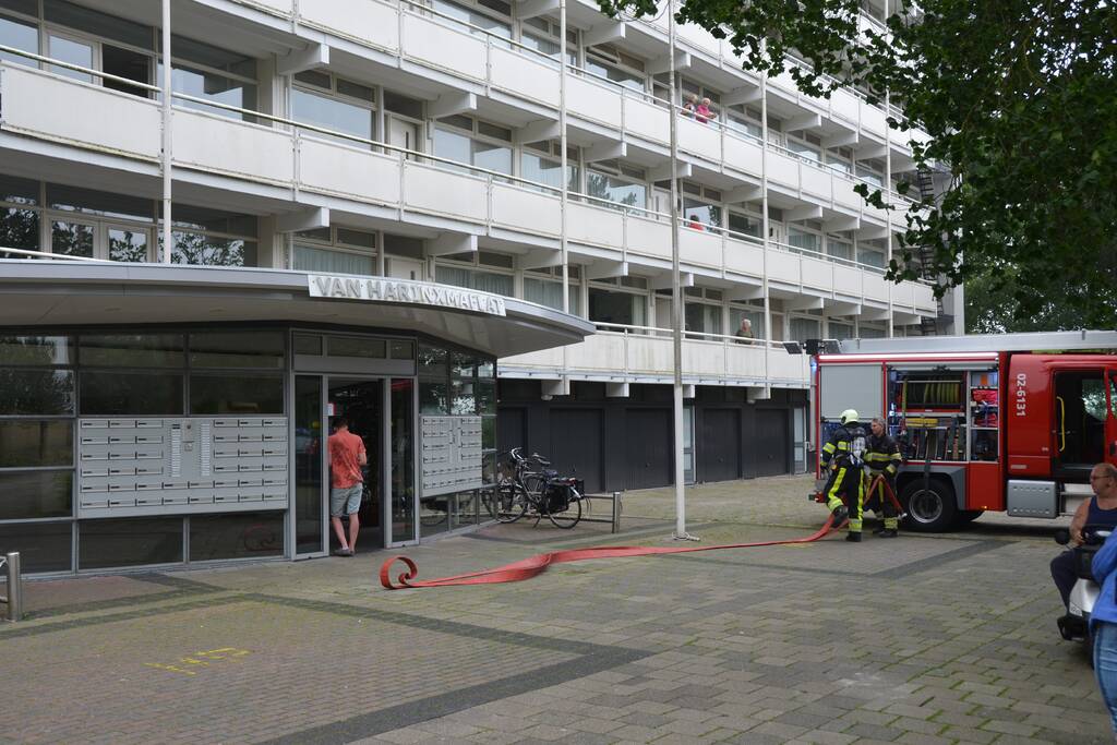 Brand op negende verdieping flatgebouw