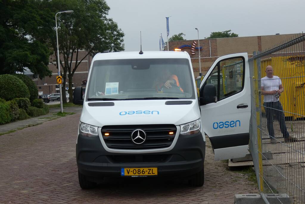 Waterleiding geraakt bij sloopwerkzaamheden bouwterrein