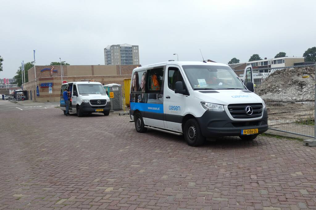 Waterleiding geraakt bij sloopwerkzaamheden bouwterrein