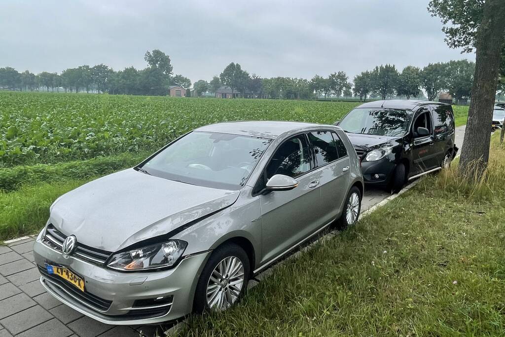 Twee voertuigen betrokken bij kop-staart ongeval