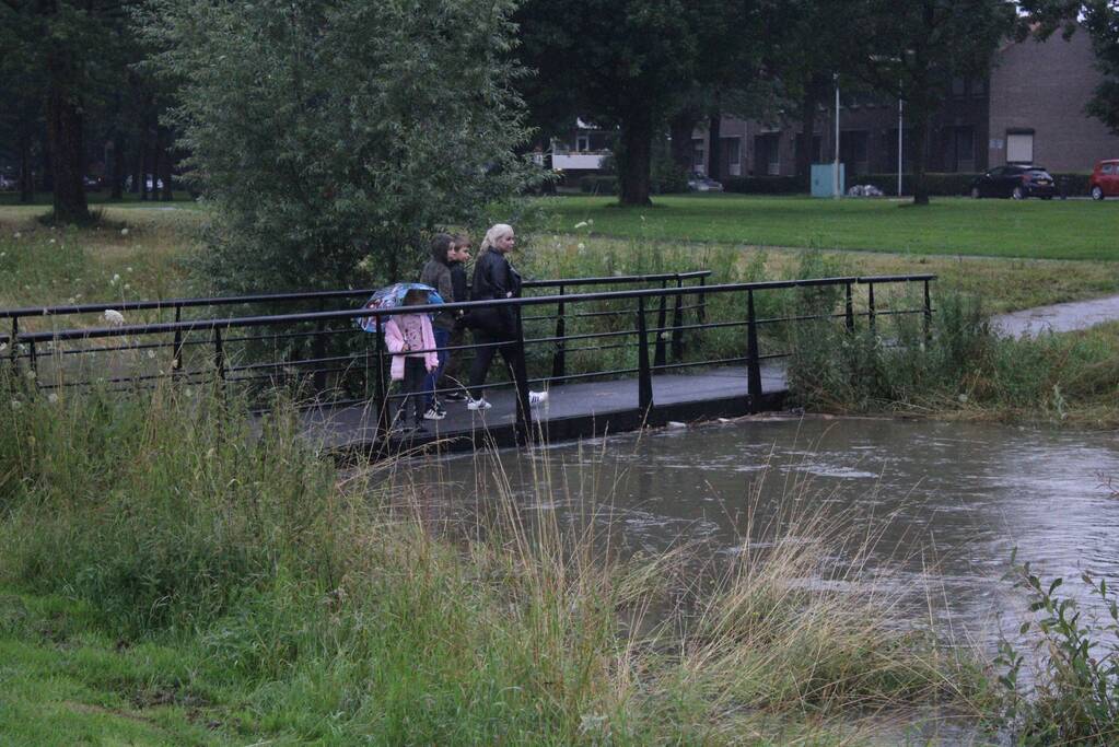 Auto gaat kopje-onder