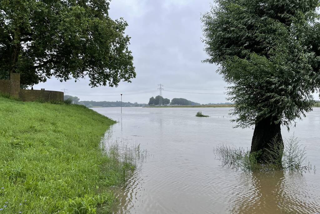 Veerdienst getremd door stijgende Maas