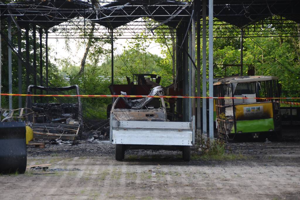 Flinke schade na brand op camping