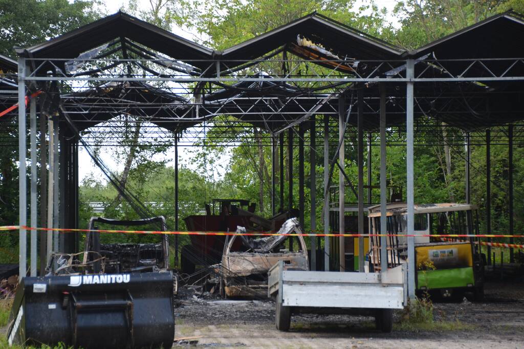 Flinke schade na brand op camping