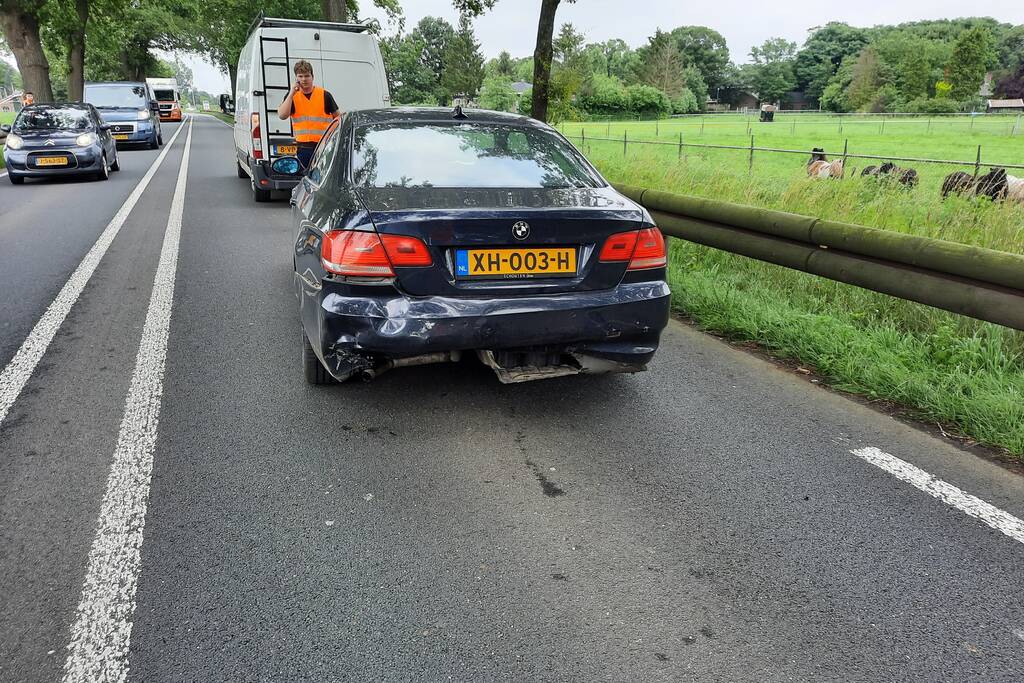 Veel schade bij kop-staart botsing