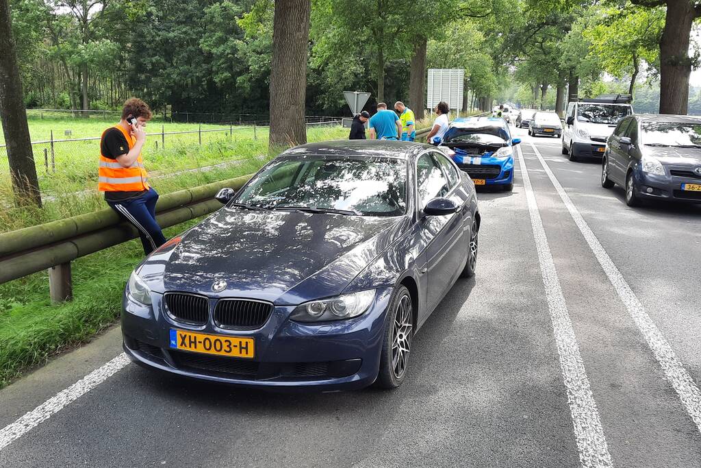 Veel schade bij kop-staart botsing